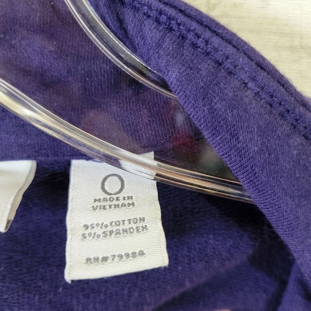 Zenergy by Chico's Size 0 4\6 S Full Zip Purple Jacket Drawstring Detail Pockets - Picture 7 of 8